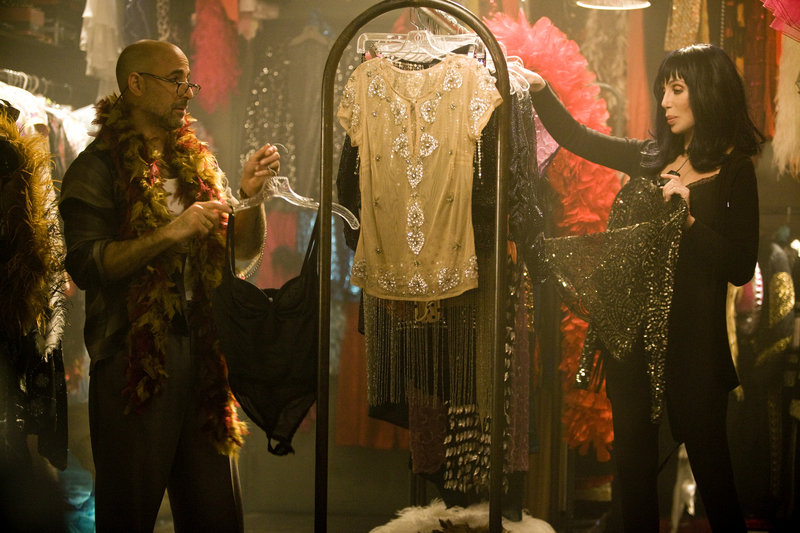 Stanley Tucci and Cher star in “Burlesque.”