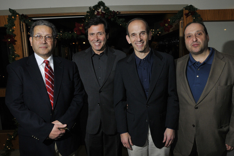 The Baldacci brothers, from left, Peter, Robert, John and Joe Baldacci at Gov. John Baldacci's party Tuesday.