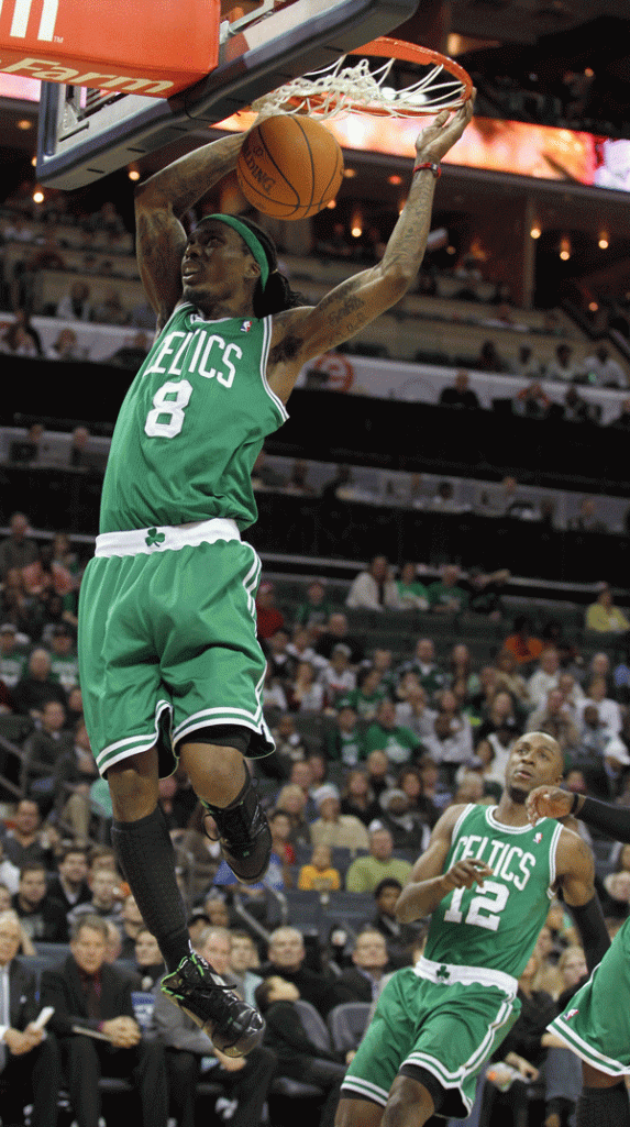 Boston Celtics guard Marquis Daniels dunks in the second half against the Charlotte Bobcats on Saturday night in Charlotte, N.C.