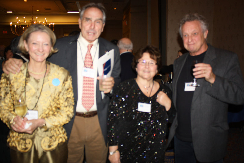 Honoree Elizabeth McLellan, who founded Partners for World Health; Charlie Miller of the Children’s Initiative; Leslie Cook of Partners for World Health; Ed Melton of the World Affairs Council