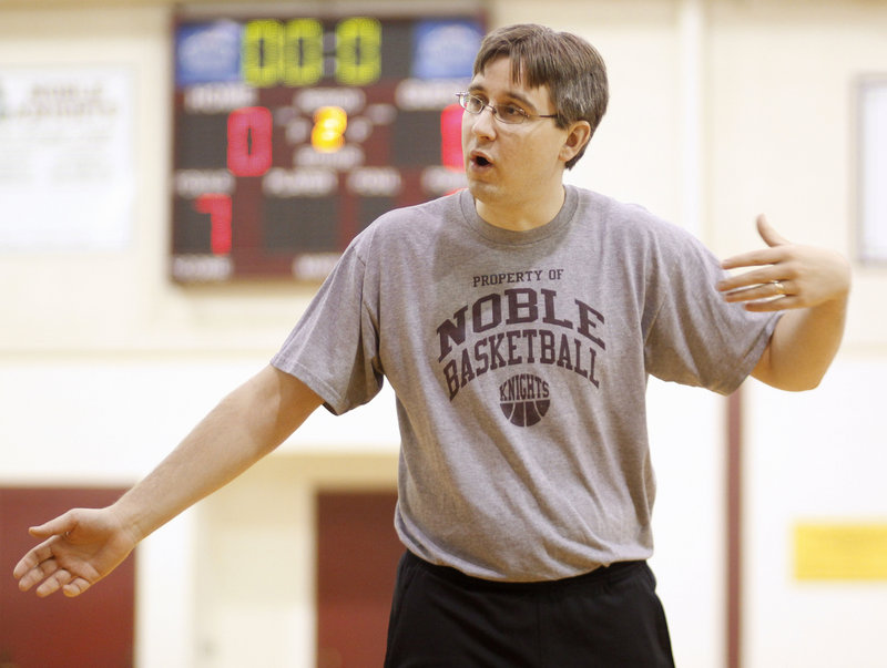 A.J. Dufort's efforts may be succeeding. Noble had 56 players try out for boys basketball this season.