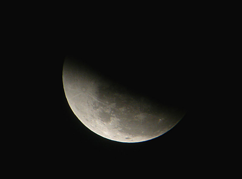 The full moon reappears from the shadow of the Earth as a lunar eclipse progresses on Nov. 8, 2003. The next eclipse of the moon visible from Maine will occur on Dec. 21, and the Southworth Planetarium in Portland will play host to a viewing event.