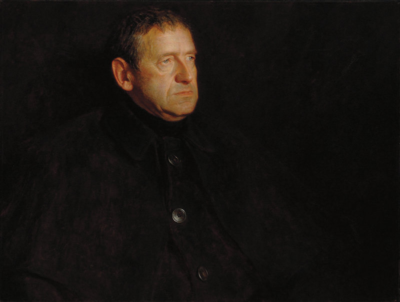 Jamie Wyeth’s 1969 oil painting, “Portrait of Andrew Wyeth,” was purchased by an anonymous bidder at the Adelson Galleries in New York City.