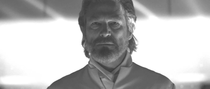 Jeff Bridges at his natural age as the character Kevin Flynn in “Tron: Legacy.” Bridges also inhabits an avatar whose face has been digitally altered to resemble a younger Bridges.