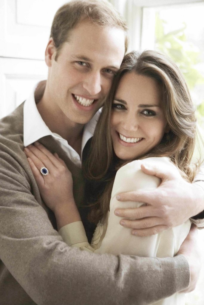 Two official photos of Prince William and his fiancee, Kate Middleton. “Never have I felt so much joy as when I see them together,” said the photographer.