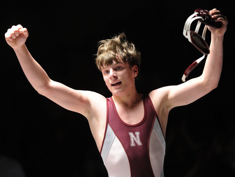 Noble’s Tyler Beaudet won the Class A state championship last winter in the 130-pound class but is likely to wrestle at 135 this season.