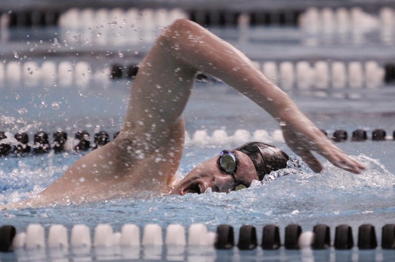 Tyler Wright of Massabesic took third in the 100 butterfly and fifth in the 200 free at the Class A state meet.