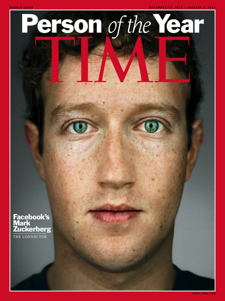 Facebook co-founder and CEO Mark Zuckerberg, Time Magazine’s 2010 “Person of the Year” at age 26, says he’s “trying to make the world a more open place.” Facebook has more than 500 million users worldwide.