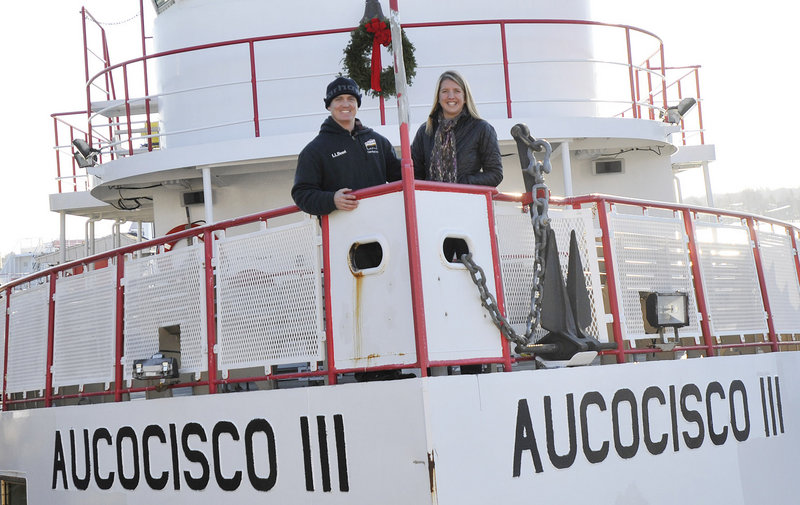 Andy and Caity Gildart, who met eight years ago while working for Casco Bay Lines, continue to work full time for the ferry line while also coaching. They're always on the go but as Caity Gildart says, "It's a good busy."