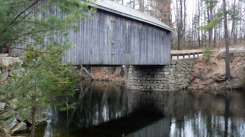 Babb Bridge crosses the Presumpscot River in South Windham. The new Presumpscot Woods WISE Incentives Project is designed to protect timberland and water quality.