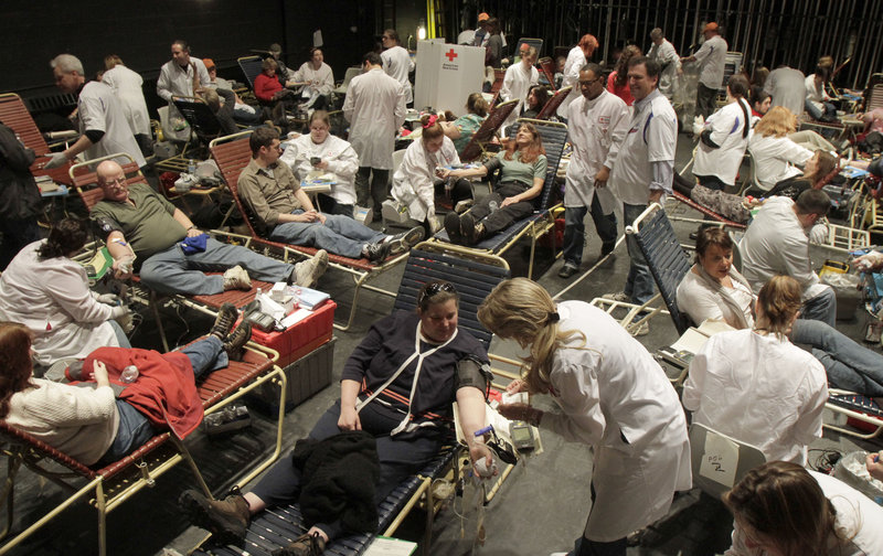 DRIVEN TO GIVE: The annual Gift-of-Life Marathon blood drive was aiming to set a new record as the most successful one-day blood drive in all of New England. Boston beat the old record just a few months ago, and in just nine hours, the Gift of Life blood drive hoped to get 1,178 pints of blood.