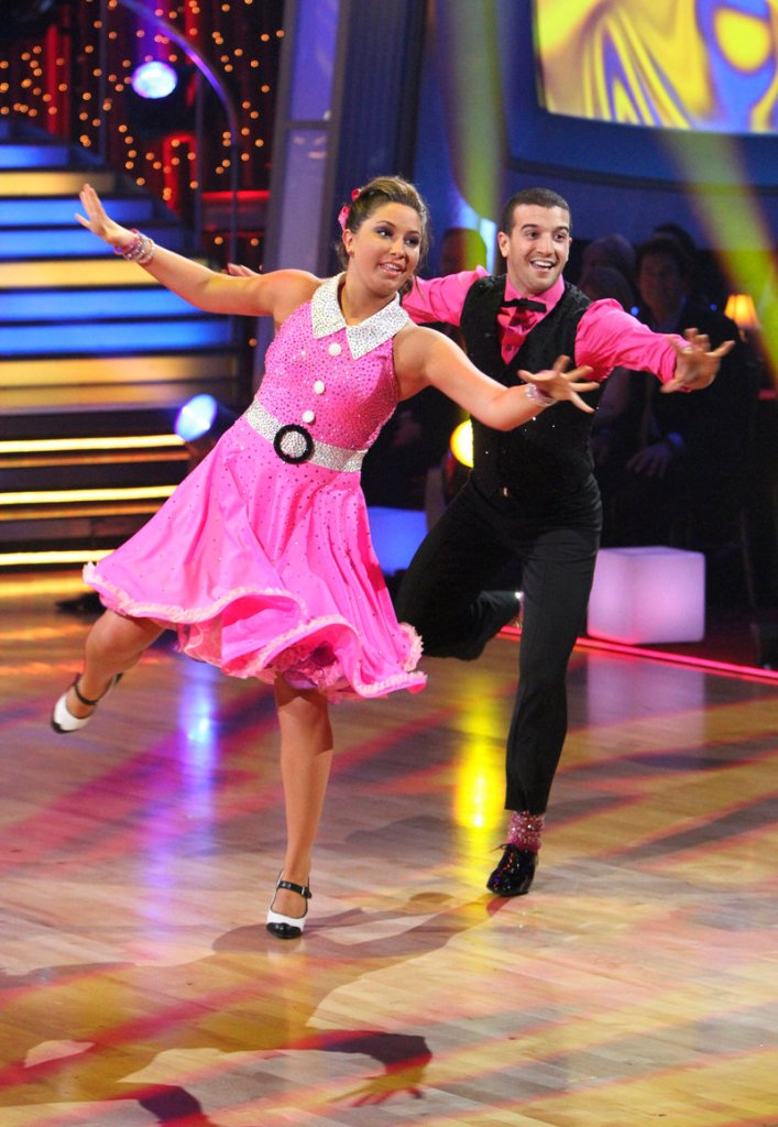 Bristol Palin and Mark Ballas perform on “Dancing With the Stars” in Los Angeles. She has closed on a $172,000 house in Maricopa, Ariz.