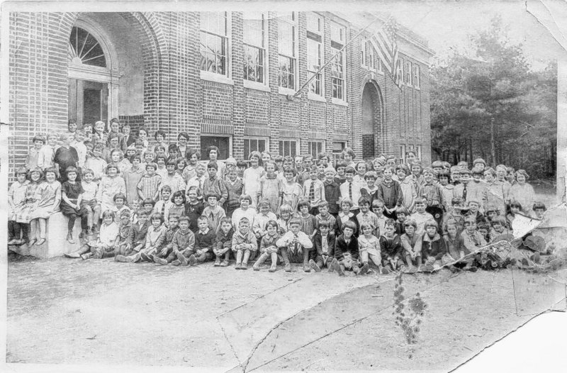 Longfellow School in Brunswick is shown as it appeared shortly after it was built in 1924.