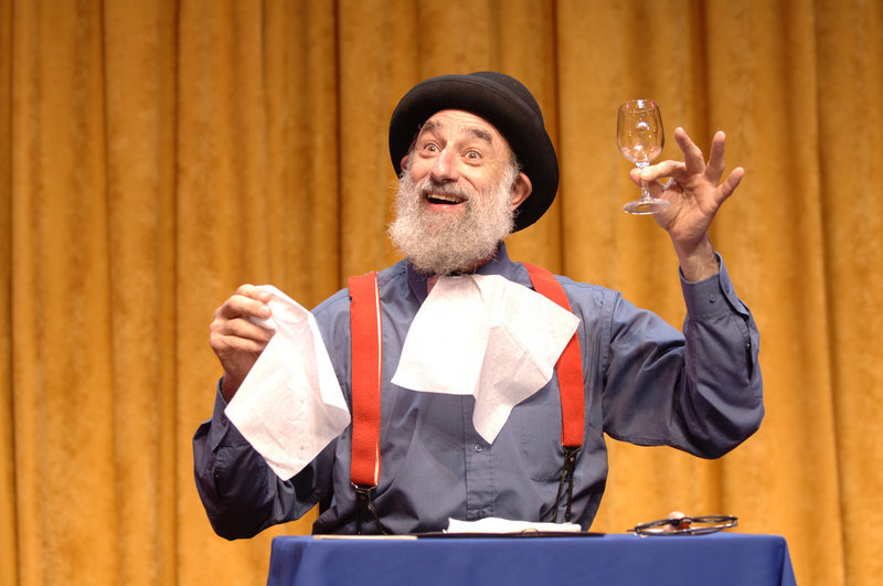 Avner the Eccentric performs his unique brand of comedy in Phyzgig's afternoon and evening shows on Friday.