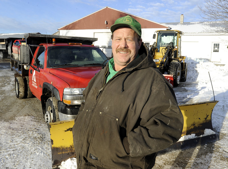 Stan Burnham directs Anderson Landscaping’s snow-removal services for commercial and residential properties in North Yarmouth, Yarmouth, Cumberland, Falmouth and Pownal. He has 26 years of experience plowing snow.