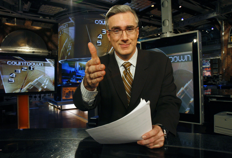 Keith Olbermann, seen on his set in the main studio of MSNBC in Secaucus, N.J., in 2007, had his last show Friday night. krtentertainment entertainment krtnational national krtcelebrity celebrity krttv television tv krtedonly mct 2007 krt2007