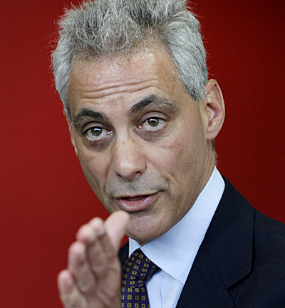FILE - In this Jan. 4, 2011, file photo, Chicago mayoral candidate Rahm Emanuel speaks at a news conference at the Better Boys Foundation in Chicago. On Monday, Jan. 24, 2011, an Illinois Appeals Court has ruled that Emanuel's name can't appear on the ballot for Chicago mayor because he didn't live in the city in the year before the election. (AP Photo/M. Spencer Green, File)