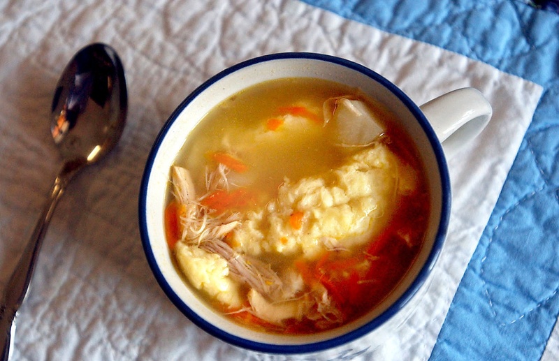Homemade chicken soup – with or without the dumplings – really does soothe your throat and clear your airways when you have a cold.