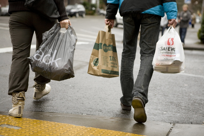 A Daly City, Calif., councilman is proposing a ban on plastic bags at supermarkets and other retailers with stores larger than 10,000 square feet.