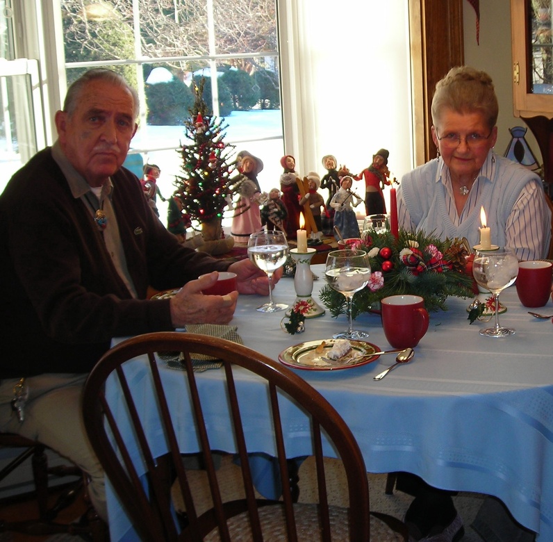 Barbara Crummett and her husband, Clayton, are shown on Christmas in 2009. They were married for 65 years.