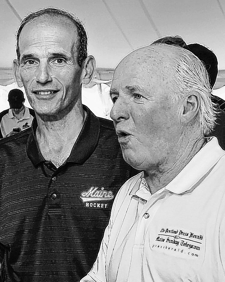 Gov. John Baldacci, left, and Richard Connor, MaineToday Media CEO, shown at a charity event in September, share personal ties from growing up in Bangor.