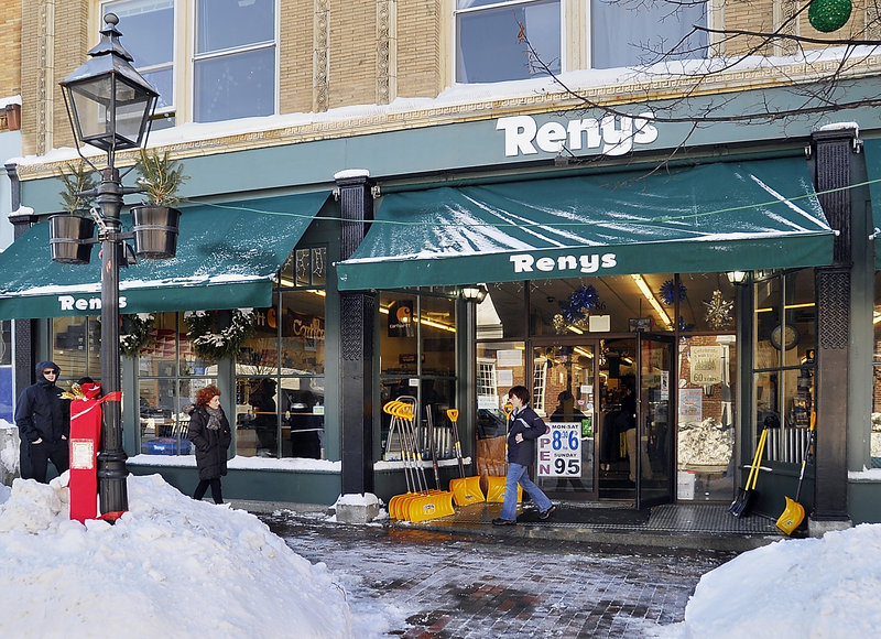 The Renys store in Bath is one of 14. A fleet of 10 trucks delivers merchandise to the stores from its warehouse in Newcastle.