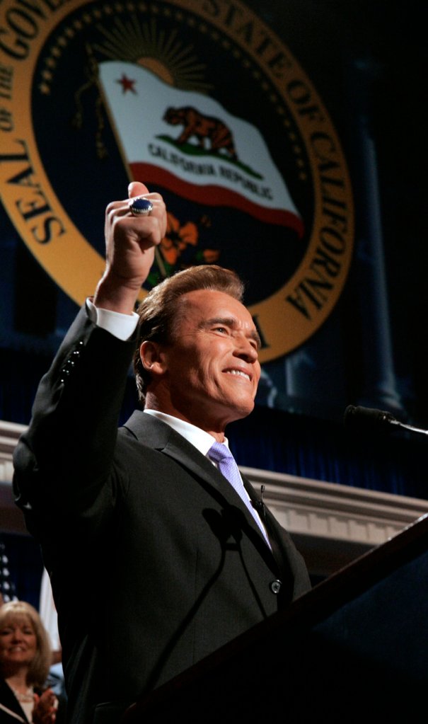 California Gov. Arnold Schwarzenegger will be out of a job come Monday.