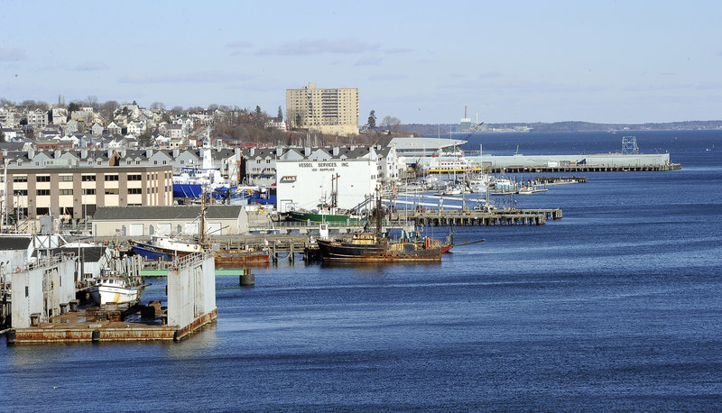 New zoning was adopted last month for Portland’s central waterfront – the cluster of piers and wharves between the Maine State Pier and the International Marine Terminal. Essentially, it repeals a ban on nonmarine uses of the first floors of most waterfront and pier buildings.