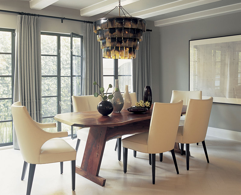 As comfort has become a priority, pretty but unforgiving chairs are definitely out. Designer Betsy Burnham advises testing out new dining chairs before you buy them, since you want your table to be a place where people will enjoy lingering for hours.