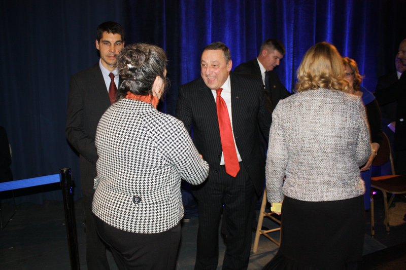Gov. Paul LePage spent hours greeting well-wishers at his inaugural reception Jan. 5 at the Augusta Civic Center. The event was attended by an invitation-only crowd of nearly 5,000 people.