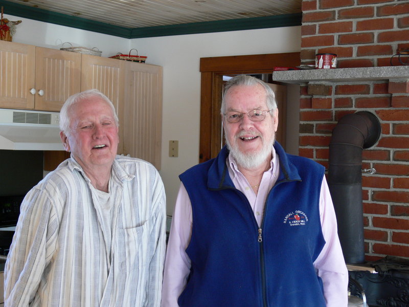 Standish landowners Gene Stuart, left, and Dick Randall used the same local land trust to protect their land.