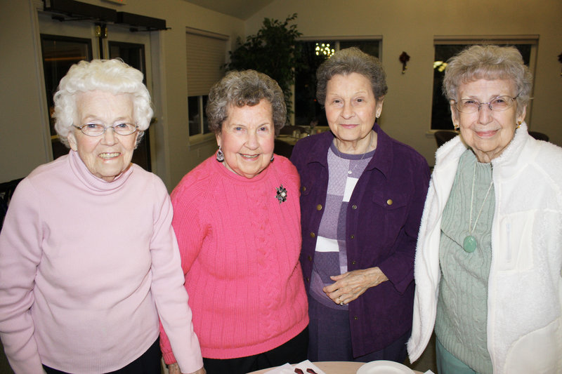 Lillian Stevens, Shirley Butler, Merna McKenney and Ruth Baker.