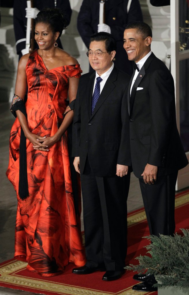 President Obama and first lady Michelle Obama welcome China’s President Hu Jintao to the White House for a state dinner on Wednesday. Hu was afforded the respectful treatment he sought in the U.S. capital, while Obama’s need to look firm on divisive issues was satisfied.
