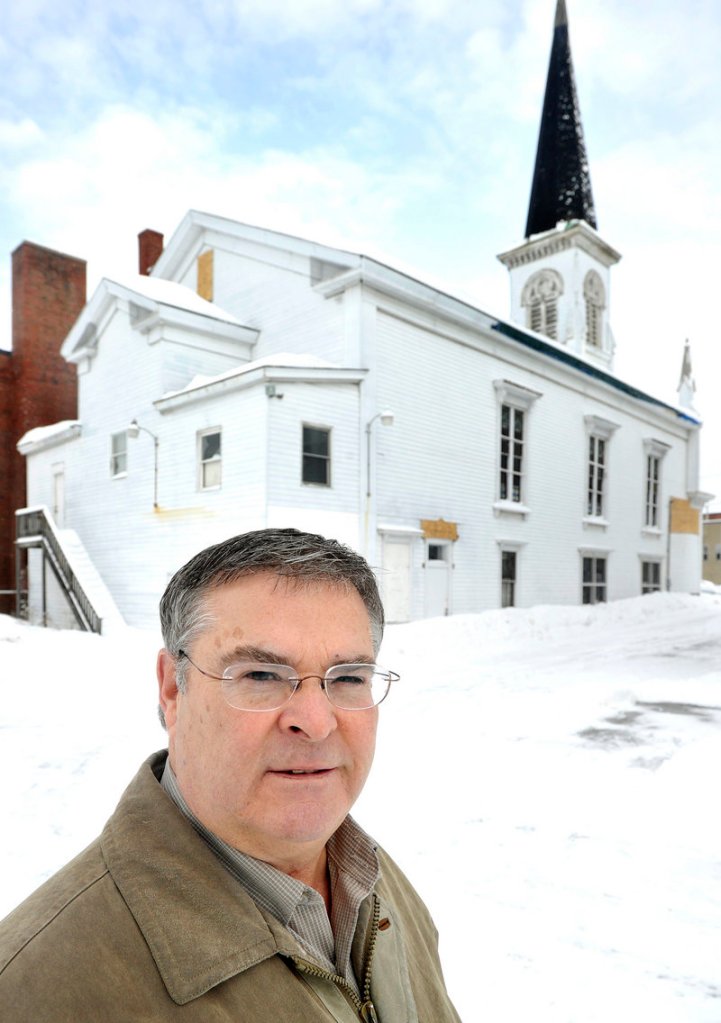 Norman Parisien, Signature Realty, is the listing agent for Seacoast Chapel on Jefferson Street in Biddeford. "Nobody can come up with the general funding, have the financial capacity and then the technical ability to rehab something like this," he said.