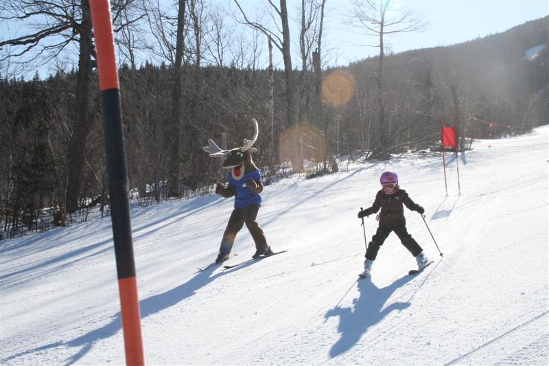 During Saturday's Charity Challenge Race at Sugarloaf, you can compete against Amos the Sugarloaf moose, Red Sox legend Jim Lonborg or anyone you choose.