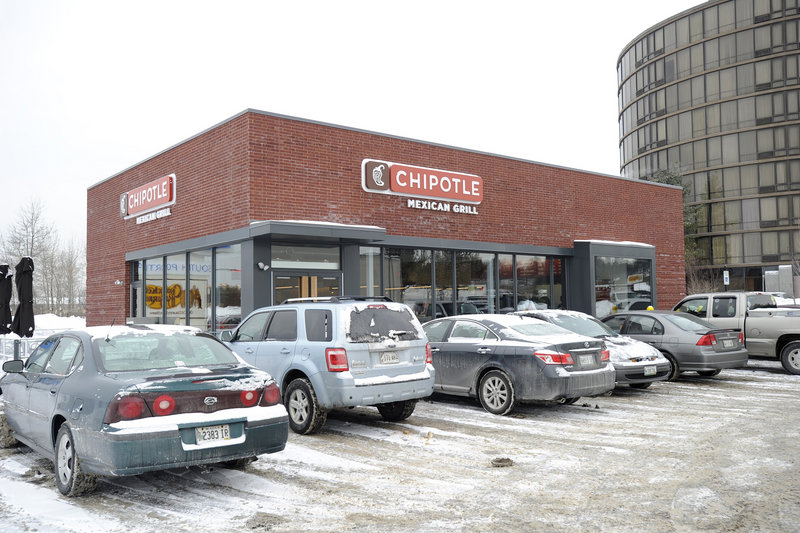The Chipotle Mexican Grill opened on Maine Mall Road in South Portland last year along with Cracker Barrel, another nationwide chain.