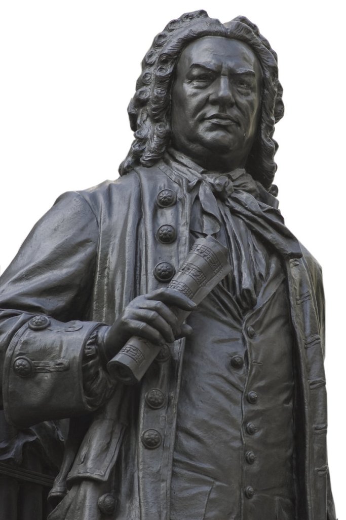 A statue of composer J.S. Bach