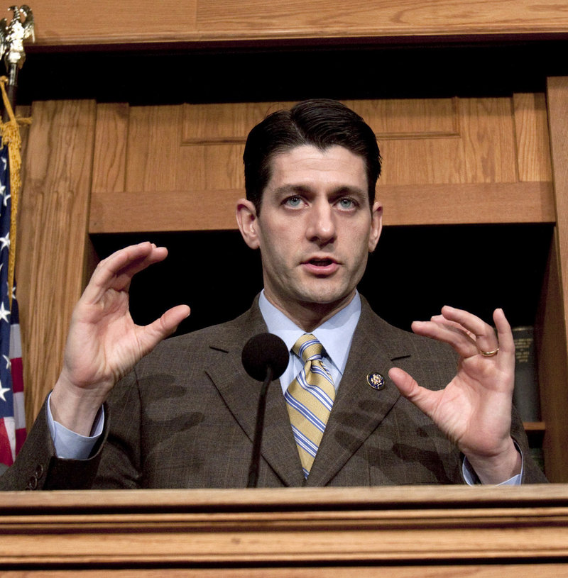 Rep. Paul Ryan, R-Wis., seen here at a March 2010 news conference, gave the Republican Party’s official response to President Obama’s State of the Union address Tuesday night.