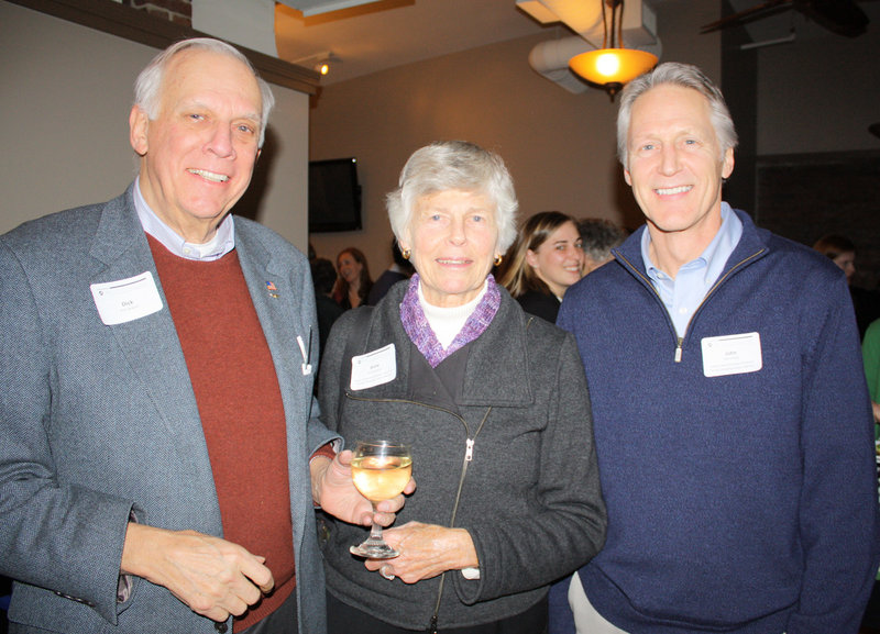 Dick Jackson of the Maine Heritage Policy Center, Anne Jackson of the Maine Community Foundation and John Shoos of the United Way of Greater Portland.