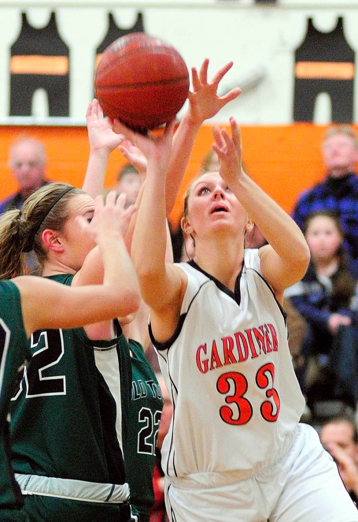 LEADERSHIP: Carly Pelletier is the lone senior on the roster for the Gardiner Area High School girls basketball team. She leads the Tigers into the Eastern B quarterfinals, where they will face No. 1 Presque Isle at 3 p.m. Saturday.