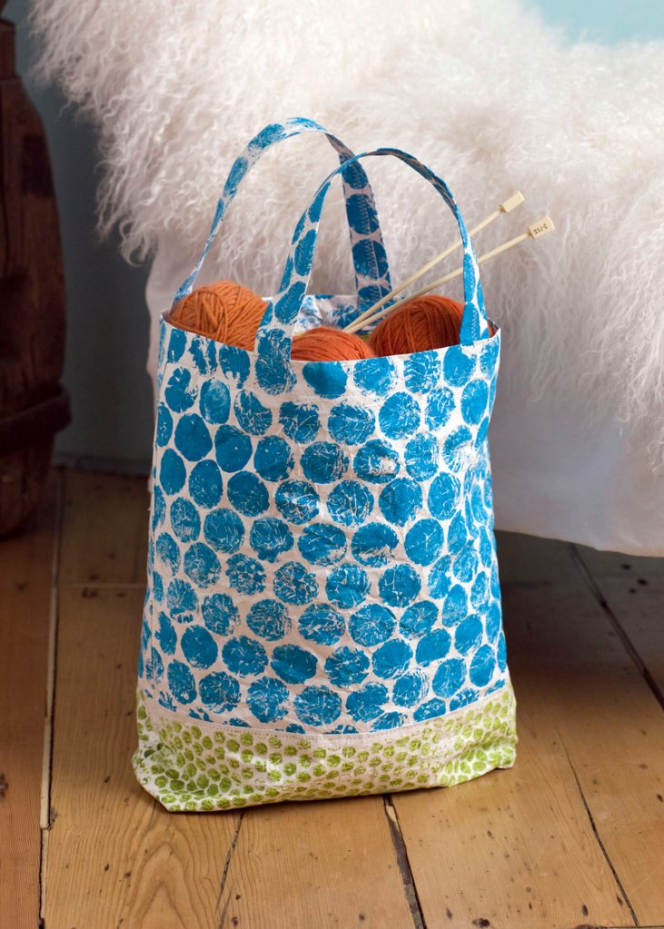 A tote bag made of Tyvek