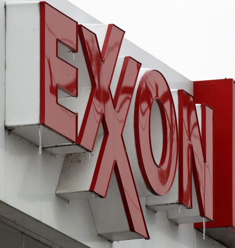 Exxon has a presence in big cities and small towns like Carnegie, Pa., where its sign adorns a local mini-market.