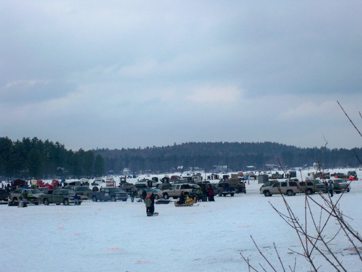 The second annual Crystal Lake Derby brought 6,000 people to the lake in Gray last weekend. Only 3,500 were there to fish while others were there to lend support.