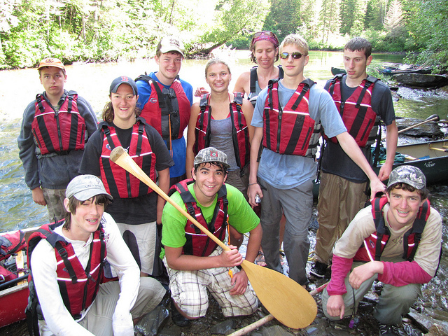 The East Grand School outing club was one of 17 recipients of a Teens to Trails grant.