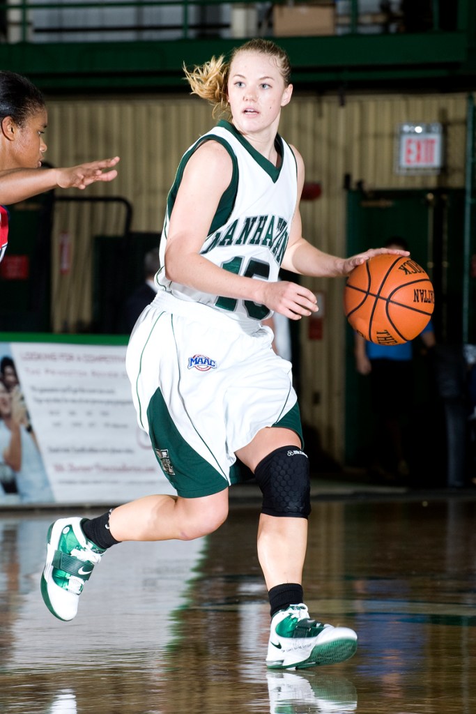Abby Wentworth, the former McAuley player, has been a four-year regular at Manhattan College, but she's flourishing as a senior since moving to point guard.