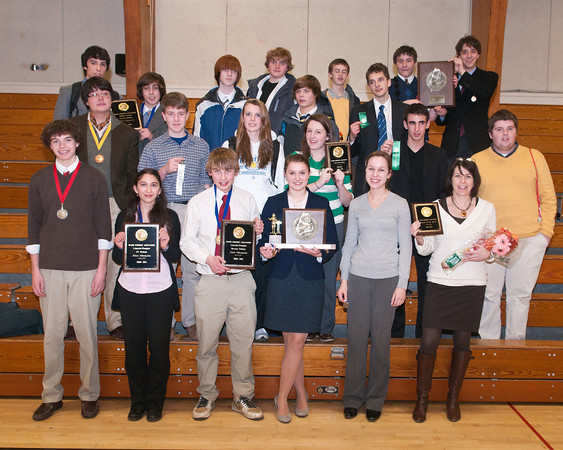 The Falmouth High School debate team placed first in the state championship held in Readfield last month.