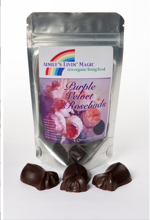 Aimee's Livin' Magic Purple Velvet Rosebuds