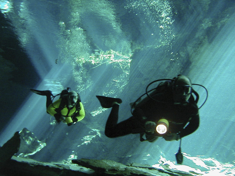 Cave divers must undergo rigorous training to be certified. The five levels of certification are cavern, basic cave, introduction to cave, apprentice cave diving and full cave certification.