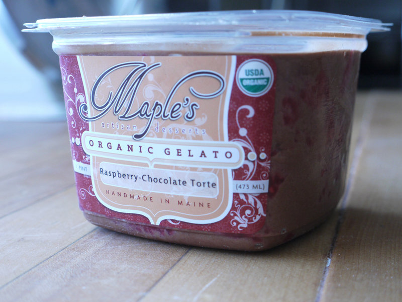 Maple's Organic Raspberry Chocolate Torte Gelato