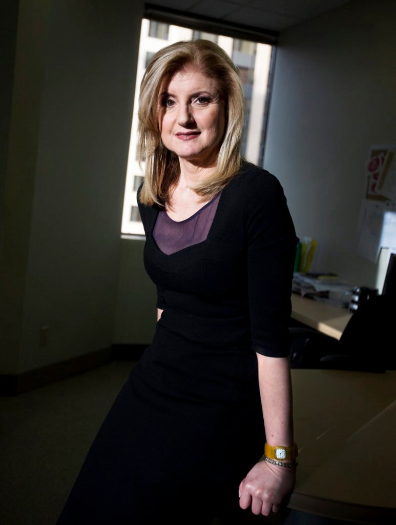 Arianna Huffington, media star and co-founder of the The Huffington Post, will run AOL’s growing array of content when the deal closes later this year.